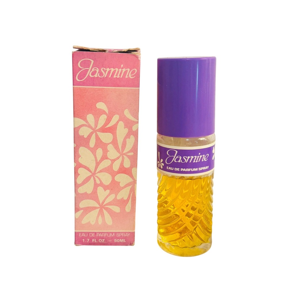 Vintage Jasmine Eau De Parfum Spray Apple Cosmetics 1.7oz 50ml Floral Scent Box